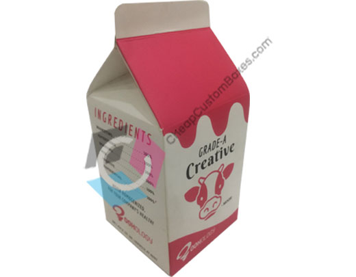 Custom Half Pint Milk Cartons Bulk at Wholesale Rate